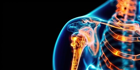 X-Ray View of Human Shoulder