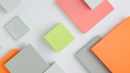 Abstract background wallpaper. geometric shapes in various shades of grey, pink and orange. vector presentation design. PowerPoint and Business background.