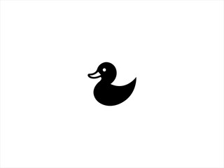 The logo features a stylized duck head in profile, with smooth, flowing lines that capture the duck's distinct beak and eye.