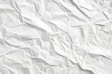 Fototapeta premium white crumpled paper background texture pattern overlay