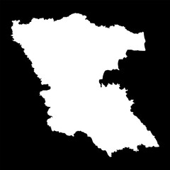 Burgas Province map, province of Bulgaria. Vector illustration.