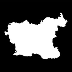 Lovech Province map, province of Bulgaria. Vector illustration.