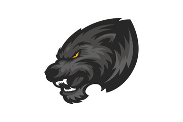 Obraz premium black panther logo ilustration