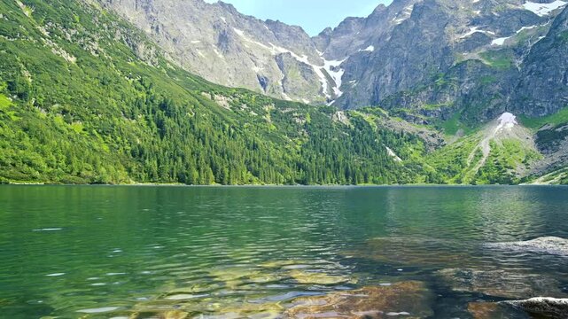Morskie Oko, or Eye of the Sea. Beautiful mountain lake.