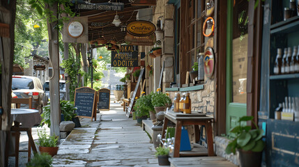 Quaint local shop with rustic charm and unique products