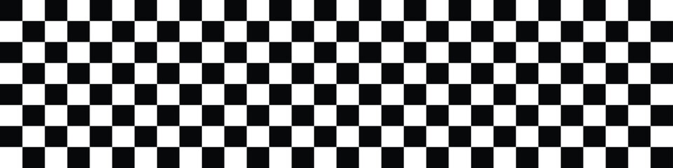 Race flag. Speed flag design. Car rally competition. Black and white squares pattern. Vector illustration