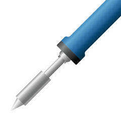 Fototapeta premium Soldering iron. Solder icon. Soldering tool for electronics. Vector illustration