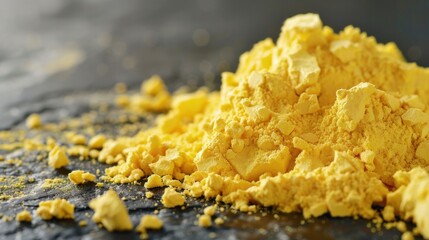 Sulfur. Sulfuric Element for Industrial Use - Poisonous Grain for Fertilizer or Fungicide