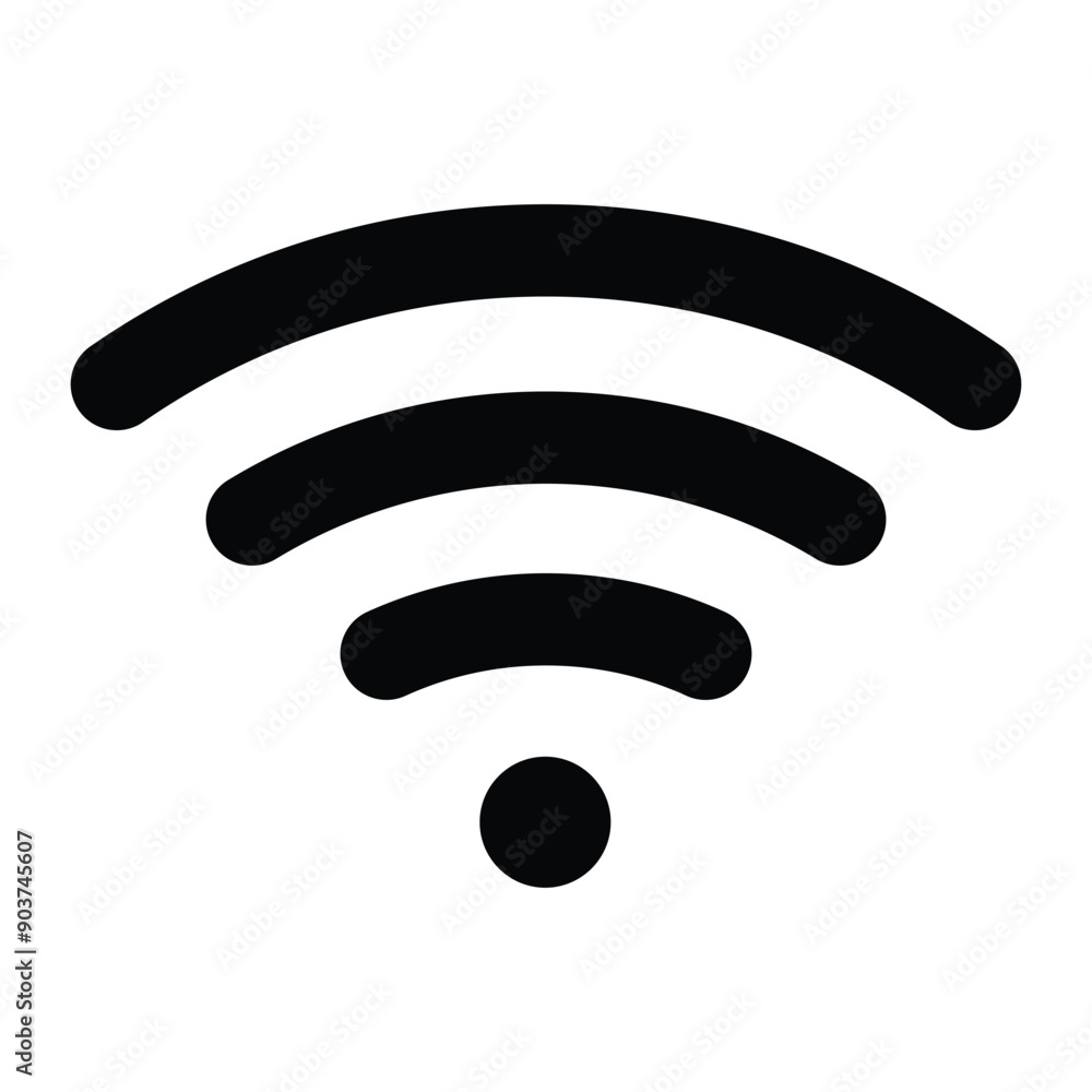 Poster wifi wireless internet signal icon. wifi signal icon. web network connect logo sign. vector illustra