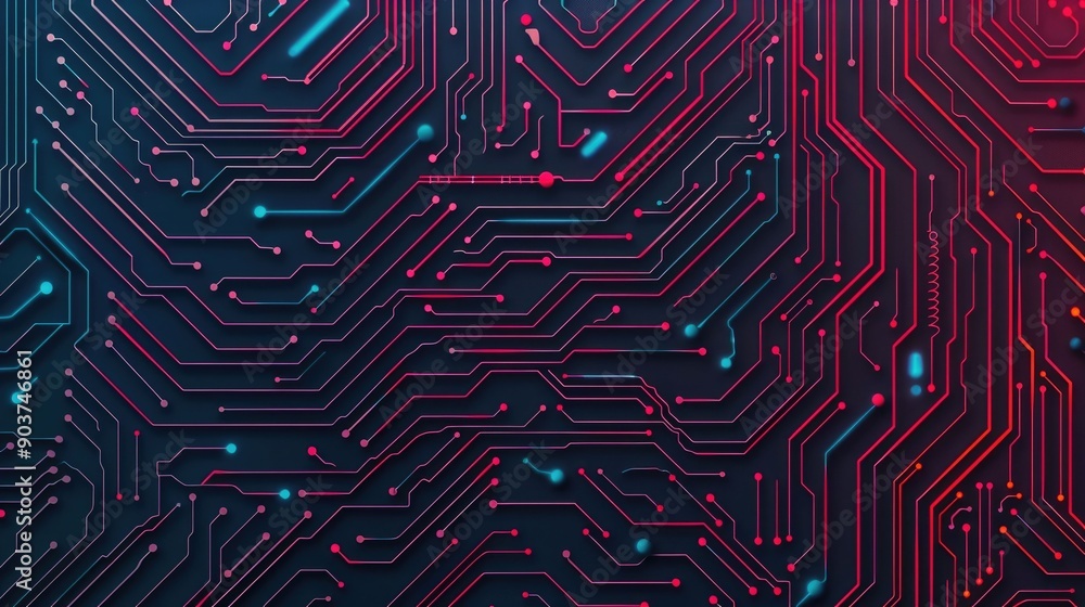 Poster intricate depicting a brain like machine circuit with a complex network of interconnected nodes conv