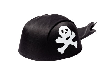 Black Pirate Hat Isolated