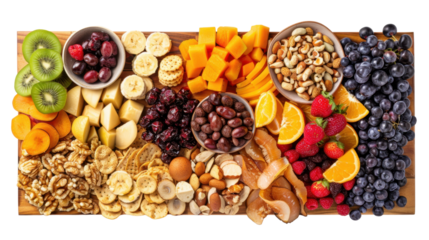  Snack board on transparent background