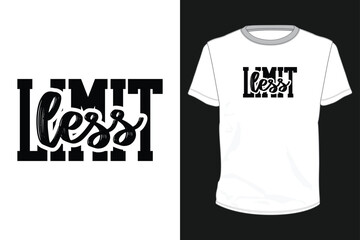 Naklejka premium Limitless typography for t shirt design