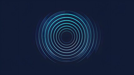 Abstract Circular Waves on a Dark Background
