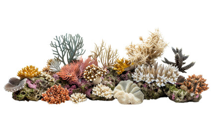 Coral reef on transparent background © Michael