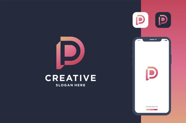 letter p logo design inspiration