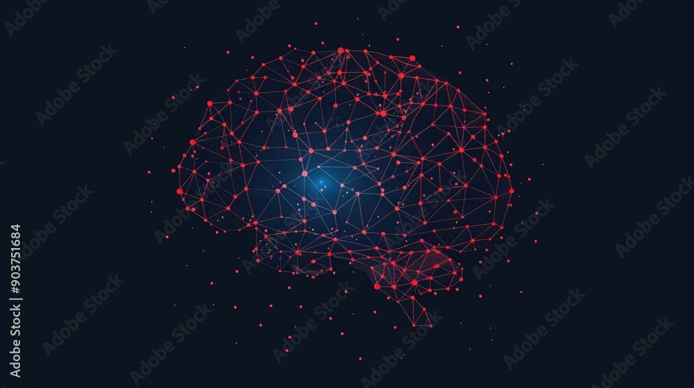 Poster visualized depicting the complex and interconnected nature of an neural network