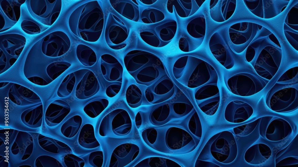 Poster intricate neural computational graphic with abstract organic fractal like pattern and structures in 