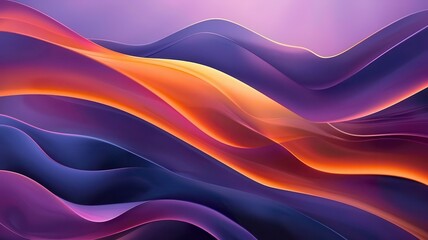 A vibrant abstract wave pattern with rich colors blending seamlessly, creating an elegant and dynamic visual experience.