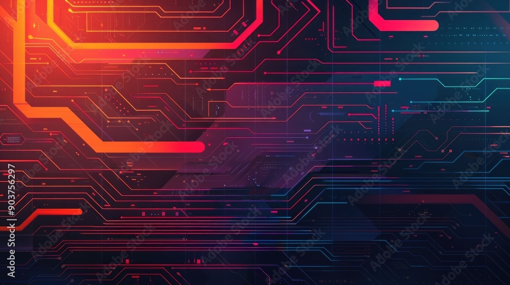 Poster dynamic depicting an abstract futuristic framework of intelligence technology the image showcases a 