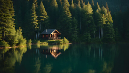 house on the lake