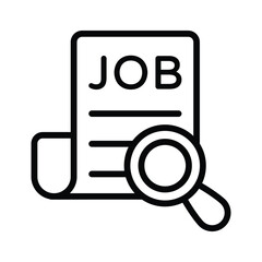 Navigate job searches with our Job Search vector icon