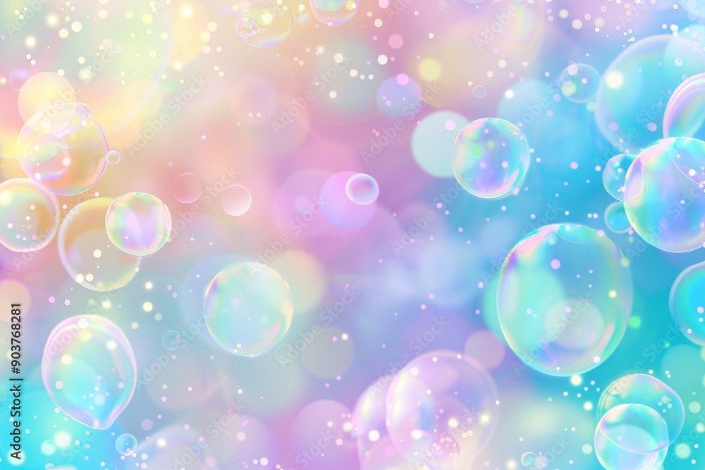 Aufkleber an abstract rainbow texture with hologram foil iridescent background. illustration of a unicorn fant