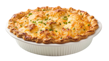 Shepherd's pie on transparent background