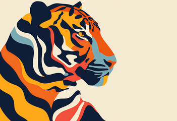 Slats personalizados com sua foto Sleek Tiger and Zebra Print: Bold Lines and Elegant Curves