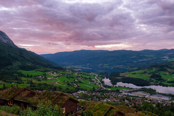 Obraz premium Tramonto in Norvegia