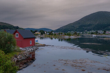 Casette Norvegia al tramonto