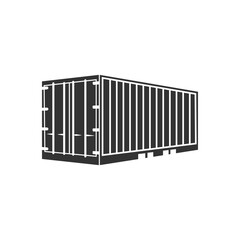 Obraz premium Container icon logo design vector