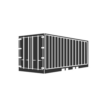 Container icon logo design vector