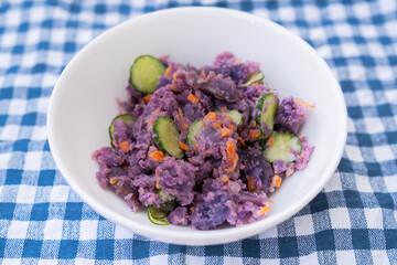 紫じゃがいものポテトサラダ シャドークイーンのポテトサラダ