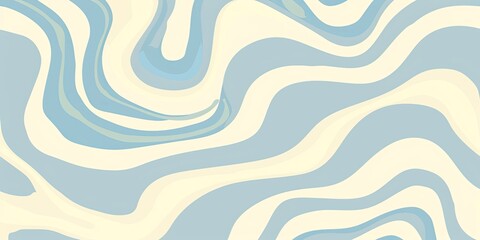 Obraz premium Abstract Wavy Pattern in Soft Tones
