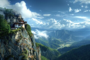 Taktshang Monestary: Ancient Tiger's Nest in Bhutan's Himalayan Mountains