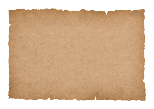 treasure map, paper scroll template, isolated, extracted on transparent background
