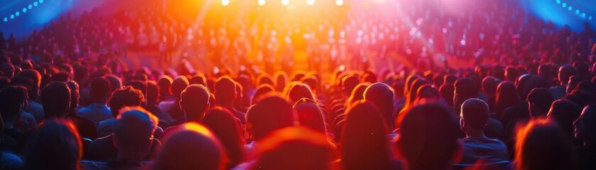 Fans attending motivational talks by athletes, inspiration, engagement