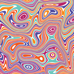 ABSTRACT ILLUSTRATION MARBLED TEXTURE LIQUIFY PSYCHEDELIC PASTEL COLORFUL DESIGN. OPTICAL ILLUSION BACKGROUND VECTOR DESIGN