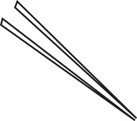 Elegant Vector Illustration of Chopsticks