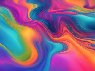 Obraz premium Abstract liquid background. Gradient mesh. Effect bright color blend. Blurred fluid colorful mix.