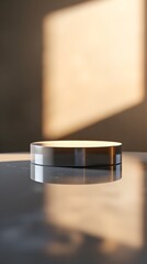 close up of a plate for product display podium