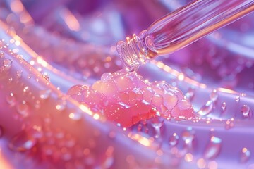 Sophisticated AI-generated depiction of cosmetic serum.
