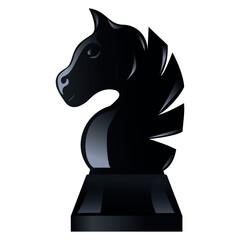 Vector image of chess. Concept of board games and competitions. Educational activity. Design element for banners, advertisements, websites, etc.