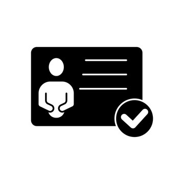recommend clip art: id card concept line icon. Simple element illustration. id card concept outline symbol design.