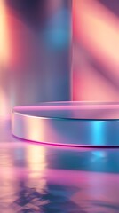 close up of a plate for product display podium