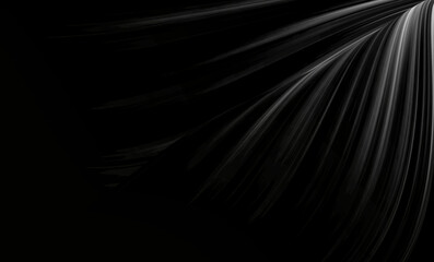 Curtain black wave and copy space. abstract backround on isolated.