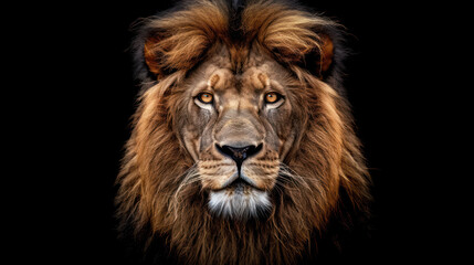 Fototapeta premium Lion front view