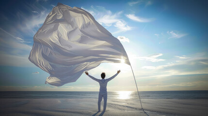 White surrender flag