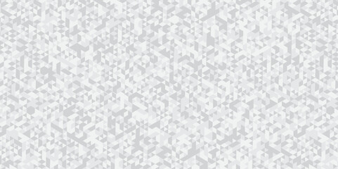 Seamless geometric pattern square shapes low polygon backdrop background. Abstract geometric wall tile and metal cube background triangle wallpaper. Gray and white polygonal background.